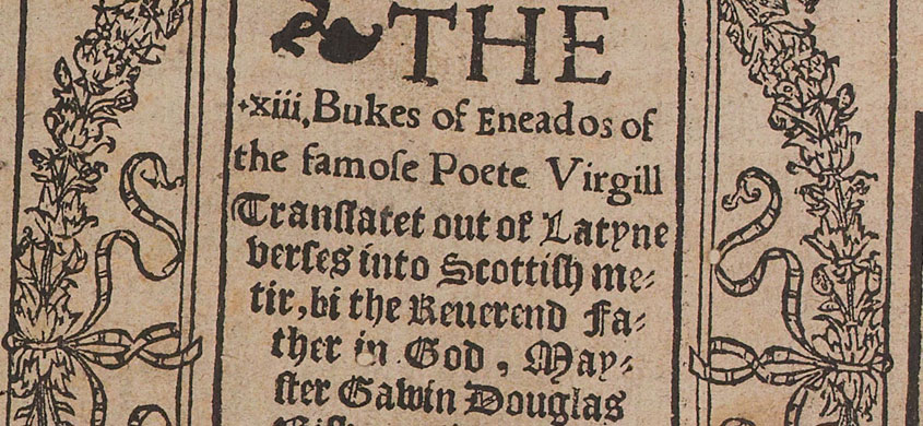 Title page o the Eneados imprentit in 1553